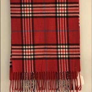Cashmere Scarf! Deep pink Burberry print!